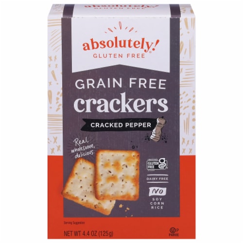 Absolutely® Gluten Free Cracked Pepper Crackers Perspective: front