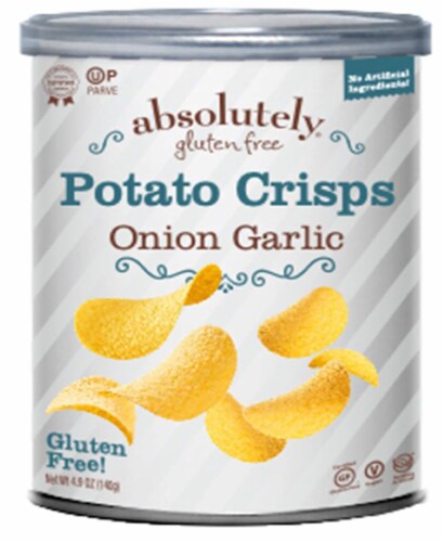 Absolutely Gluten Free Onion Garlic Mini Potato Crisps Perspective: front