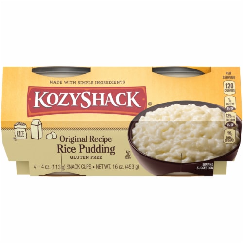 reform sne hvid indhold Kozy Shack® Original Recipe Rice Pudding, 4 ct / 4 oz - Harris Teeter