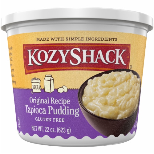 Kozy Shack Tapioca Pudding Tub, Gluten Free Dessert Perspective: front