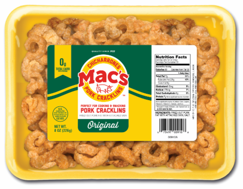 Mac's™ Original Pork Cracklins Perspective: front