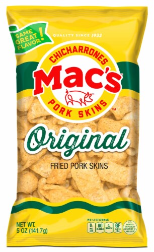 Mac's Original Fried Pork Skins Perspective: front