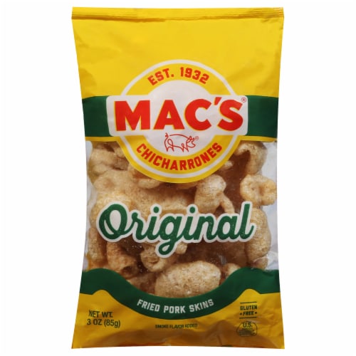 Mac's® Original Fried Pork Skins Perspective: front