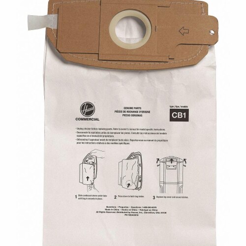 Hoover Commercial Vacuum Allergen Bag,PK10 AH10173, 1 Kroger