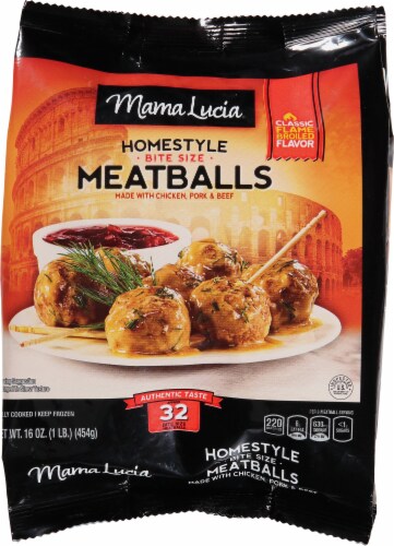 Mama Lucia Homestyle Bite Size Meatballs Perspective: front