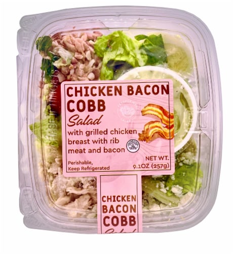 Hearthside Chicken Bacon Cobb Ready To Eat Salad Perspective: front