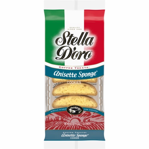 Stella D'oro Cookies Anisette Sponge Cookies Coffee Treats Perspective: front