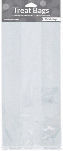 James Paul Products Cello Treat Bags - Clear Perspective: front