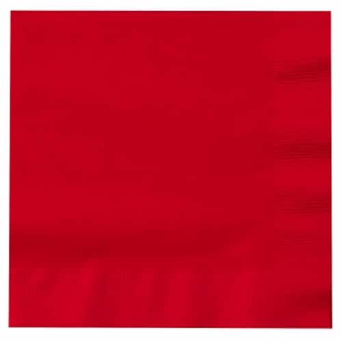 Creative Converting 2-Ply Lunch Napkins - Red Perspective: front