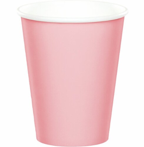 Creative Converting Celebrations Paper Party Cups - 8 Pack - Classic Pink Perspective: front