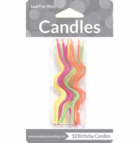 James Paul Products Spiral Birthday Candles Perspective: front