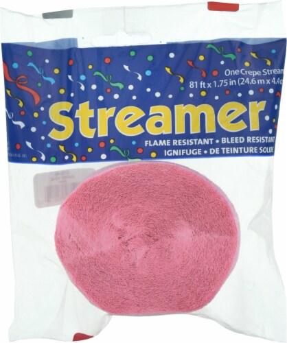 James Paul Products Party Streamer - Candy Pink Perspective: front