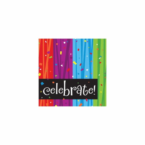 Creative Converting Milestone Celebrate Beverage Napkins 16/Pack 655683 Perspective: front