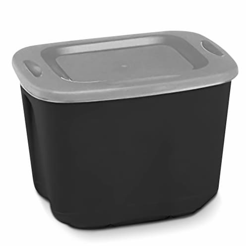 Homz 6610BKTS.10 10 Gallon Durable Molded Plastic Storage Bin with Secure  Lid, 1 Piece - Baker's