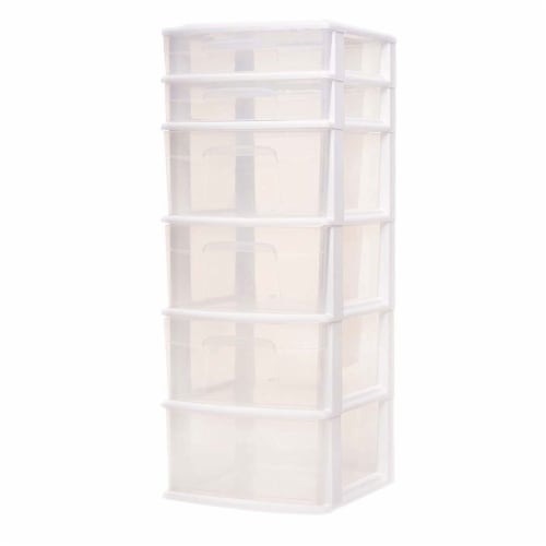 Homz 6-Drawer Medium Cart Perspective: front