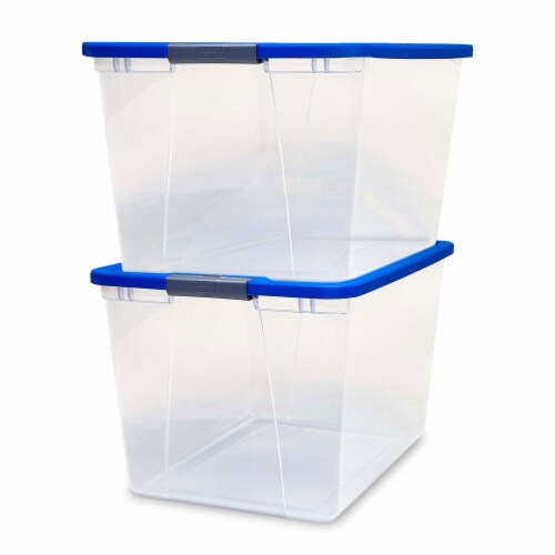 Yellow Large Plastic Storage Bin, 1 - King Soopers