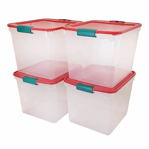 Sterilite Mini Clip Box, Stackable Small Storage Bin with Latching Lid, 6  Pack, 6pk - Foods Co.