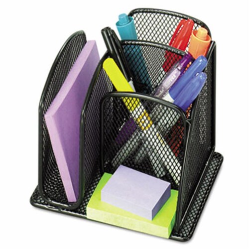 Safco® ORGANIZER,MESH,PNCL,BK 3250BL Perspective: front
