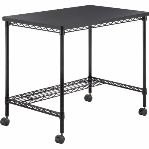 Safco Mobile Wire Desk - For - Table TopMelamine, Black Top x 35.75 Safco Mobile Wire Desk - For - Table TopMelamine, Black Top x 35.75