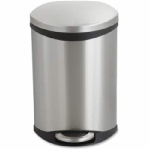 Step-On Medical Receptacle, 3 gal, Steel, Stainless Steel Step-On Medical Receptacle, 3 gal, Steel, Stainless Steel