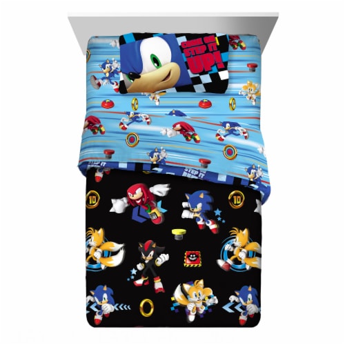 Sonic Comforter in Fabric Bag - Super Sonic Speed Perspective: front