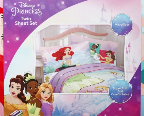 Disney Princess Microfiber Sheet Set Perspective: front