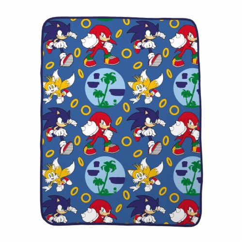 Sonic Throw Blanket - Rings for All Perspective: front