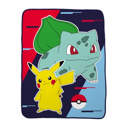 Pokemon Throw Blanket - Playbround Pikachu Perspective: front