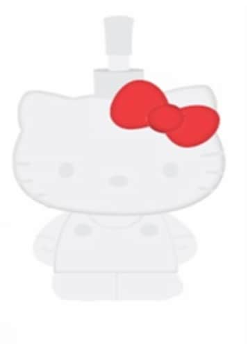 Hello Kitty® Kids Soap/Lotion Pump Dispenser Perspective: front