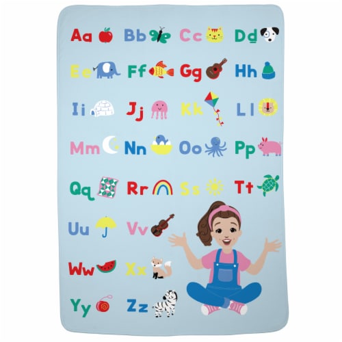 Ms. Rachel Throw Blanket - Alphabet Perspective: front