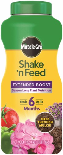 Miracle-Gro® Shake n' Feed Extended Boost Plant Food Perspective: front