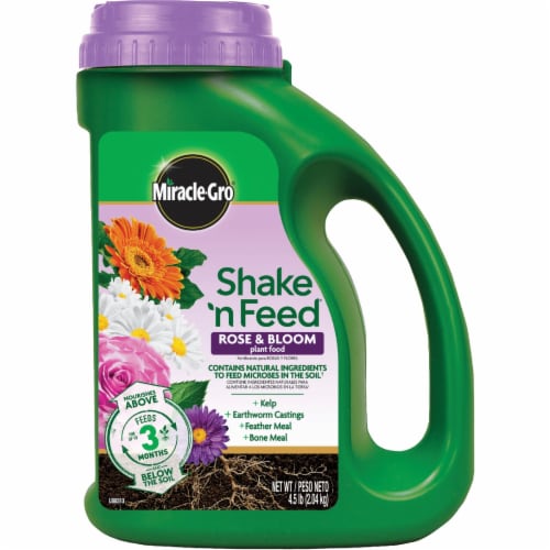 Miracle-Gro® Shake 'n Feed® Rose & Bloom Dry Plant Food Perspective: front