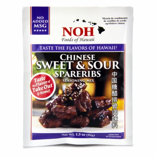 NOH of Hawaii Chinese Sweet Sour Spare Ribs Sauce Mix Perspective: front