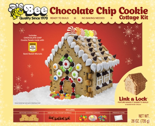 Nestle® Toll House Chocolate Chip Cookie Holiday Cottage Kit Perspective: front