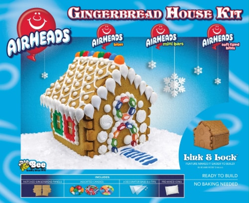 Airheads® Christmas Gingerbread Cottage Kit Perspective: front