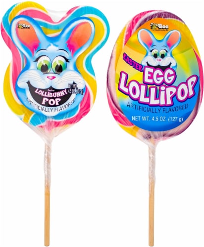 Bee Candy Easter Egg Lollibunny Pop - Assorted, 4.5 oz - Kroger