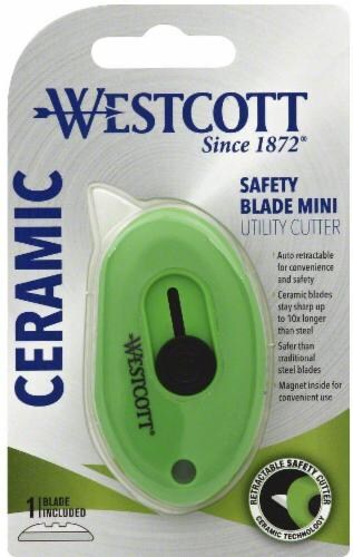 Westcott Ceramic Utility Cutter - Green Perspective: front
