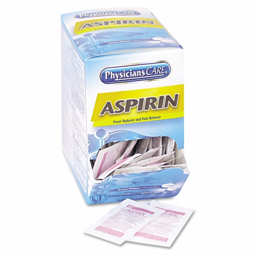 Aspirin Medication, Two-Pack, 50 Packs/Box Aspirin Medication, Two-Pack, 50 Packs/Box