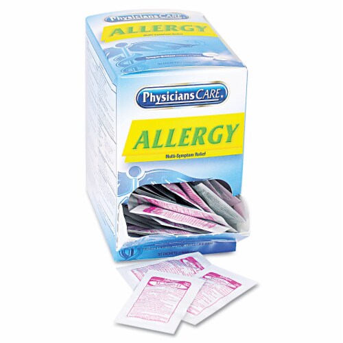 Allergy Antihistamine Medication, Two-Pack, 50 Packs/Box Allergy Antihistamine Medication, Two-Pack, 50 Packs/Box