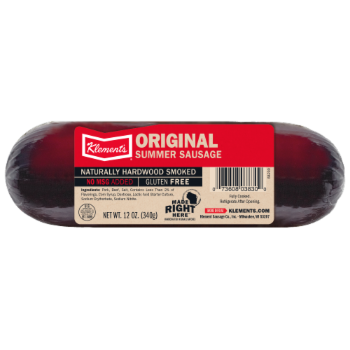 Klement's® Original Summer Sausage Perspective: front