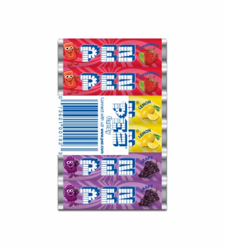 Pez Assorted Fruit Candy Refill Perspective: front