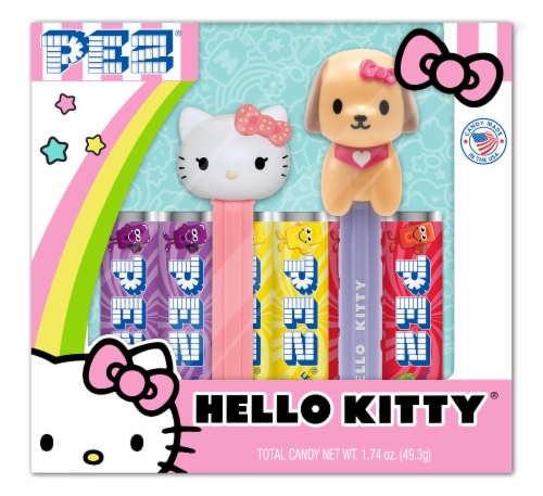 Pez® Hello Kitty® Twin Pack Pez Dispenser Holiday Candy Gift Set Perspective: front