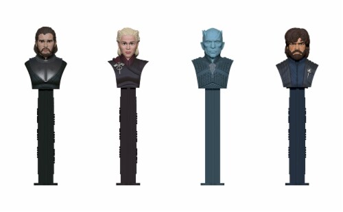 PEZ Holiday Game of Thrones Dispenser and Candy Gift Set Perspective: front