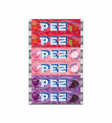PEZ® Fruity Assorted Valentine's Day Candy Pack Perspective: front