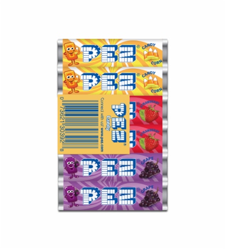 Pez Assorted Candy Refills 6 Count Perspective: front