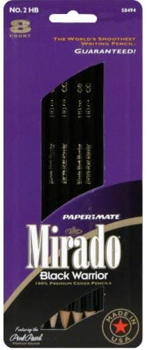 Paper Mate® Mirado Black Warrior Pencils - 8 Pack Perspective: front
