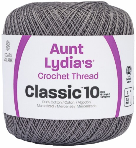 Aunt Lydia's Classic Crochet Thread Size 10-Stone, 1 count - Foods Co.