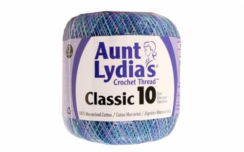 Aunt Lydia's Classic Crochet Thread Size 10-Ocean Perspective: front