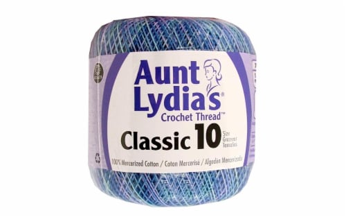 Aunt Lydia's Classic Crochet Thread Size 10-Ocean, 1 count - City