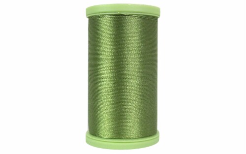 C&C Trilobal Poly Embroidery 600yd Okra Perspective: front